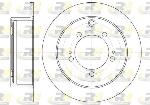 Roadhouse 61230.00 - Тормозной диск autospares.lv