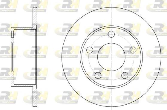 Roadhouse 6123.00 - Тормозной диск autospares.lv