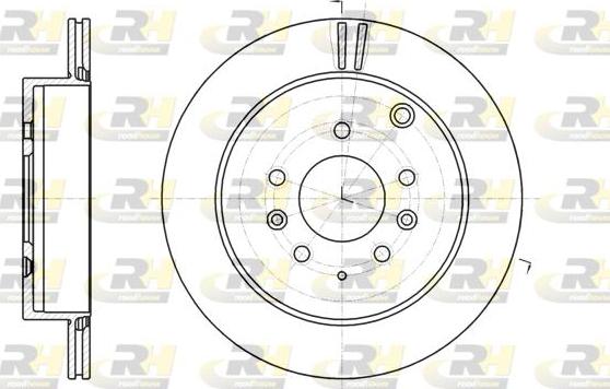 Roadhouse 61237.10 - Тормозной диск autospares.lv