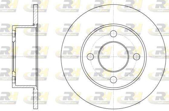 Roadhouse 6122.00 - Тормозной диск autospares.lv