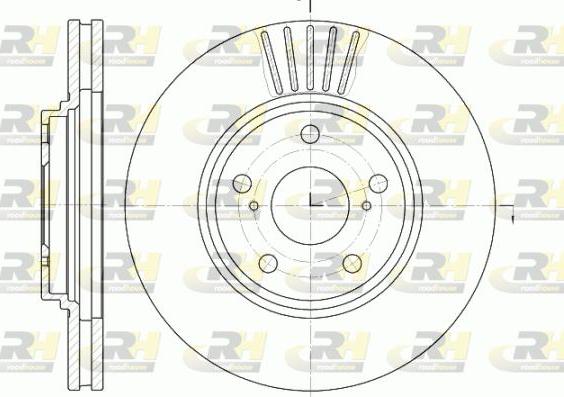 Roadhouse 61228.10 - Тормозной диск autospares.lv