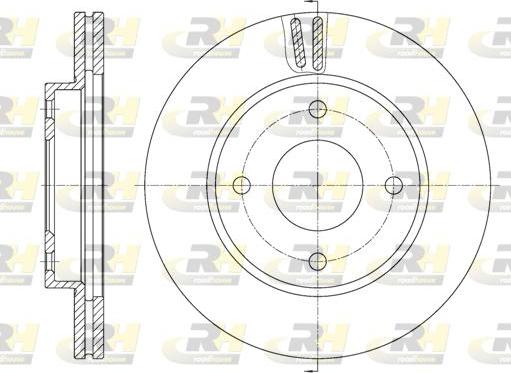 Roadhouse 61799.10 - Тормозной диск autospares.lv