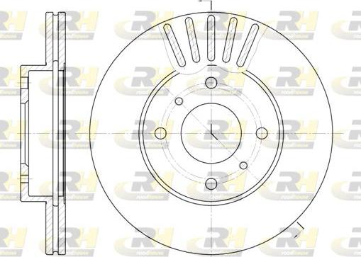 Roadhouse 6179.10 - Тормозной диск autospares.lv