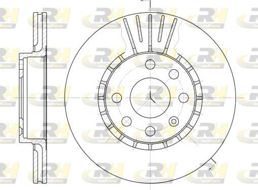 Roadhouse 6174.10 - Тормозной диск autospares.lv