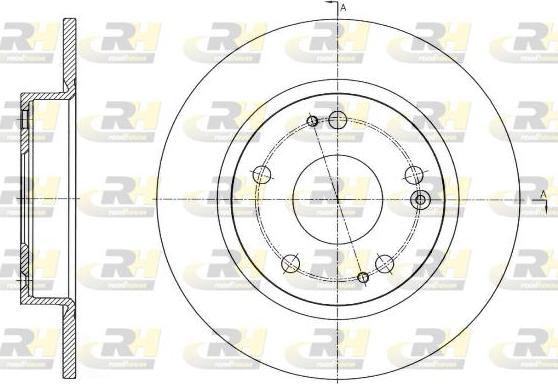 Roadhouse 61756.00 - Тормозной диск autospares.lv