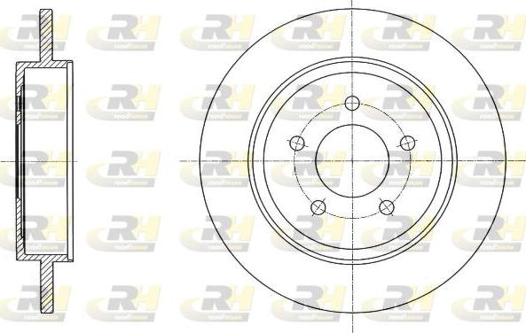 Roadhouse 61719.00 - Тормозной диск autospares.lv