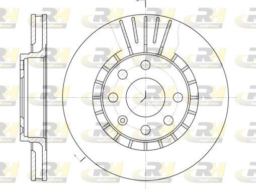 Roadhouse 6178.10 - Тормозной диск autospares.lv