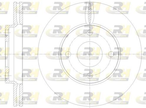 Roadhouse 61778.10 - Тормозной диск autospares.lv