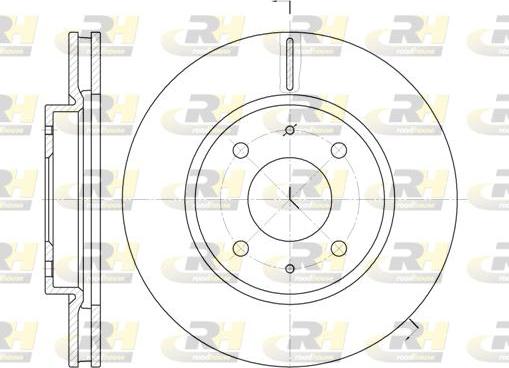 Roadhouse 6890.10 - Тормозной диск autospares.lv