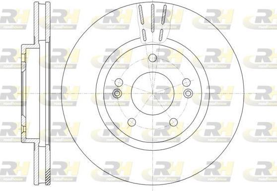 Roadhouse 6897.10 - Тормозной диск autospares.lv