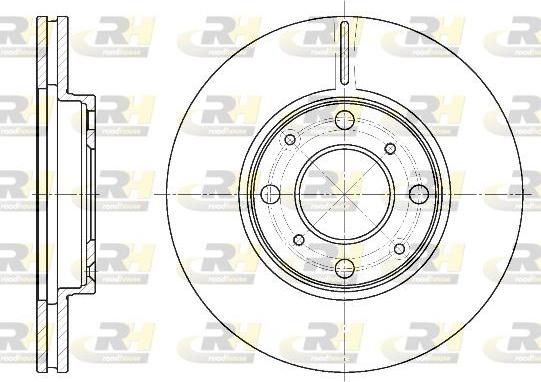 Roadhouse 6844.10 - Тормозной диск autospares.lv