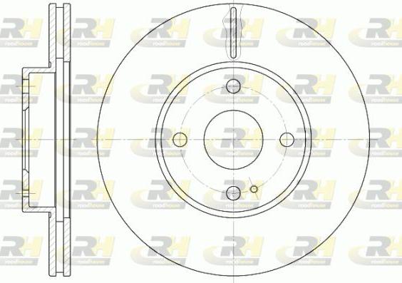 Roadhouse 6843.10 - Тормозной диск autospares.lv