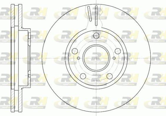 Roadhouse 6842.10 - Тормозной диск autospares.lv