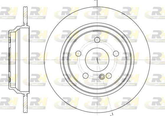 Roadhouse 6864.00 - Тормозной диск autospares.lv