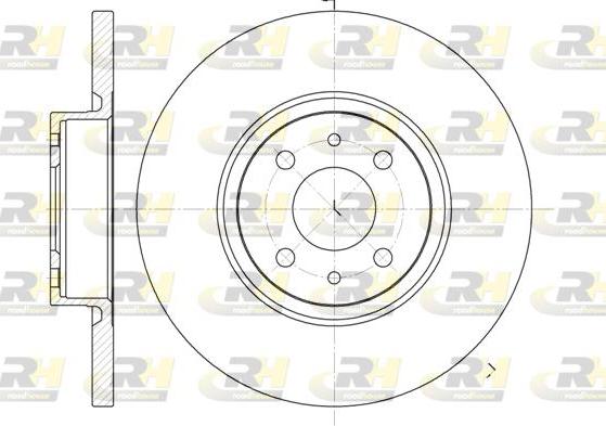 Roadhouse 6860.00 - Тормозной диск autospares.lv