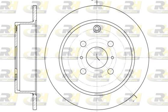 Roadhouse 6805.00 - Тормозной диск autospares.lv