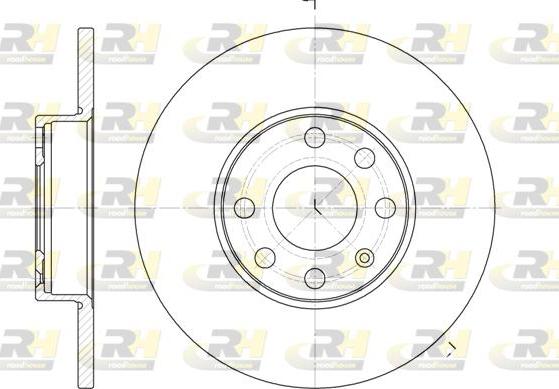 Roadhouse 6800.00 - Тормозной диск autospares.lv