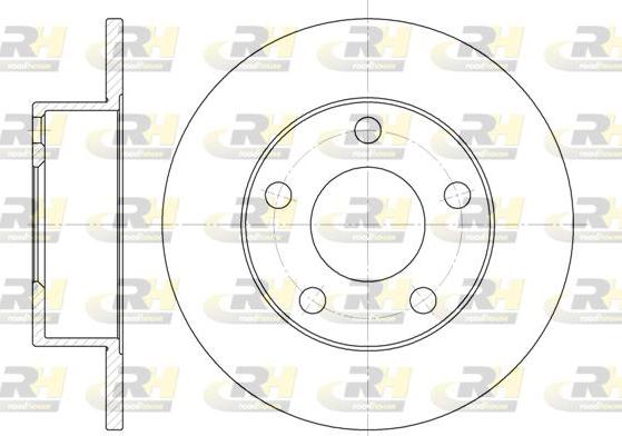 Roadhouse 6803.00 - Тормозной диск autospares.lv