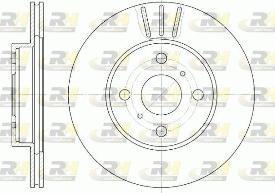 Roadhouse 6814.10 - Тормозной диск autospares.lv