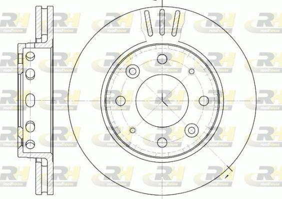 Roadhouse 6815.10 - Тормозной диск autospares.lv