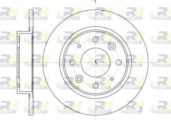 Roadhouse 6813.00 - Тормозной диск autospares.lv