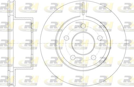 Roadhouse 6886.10 - Тормозной диск autospares.lv