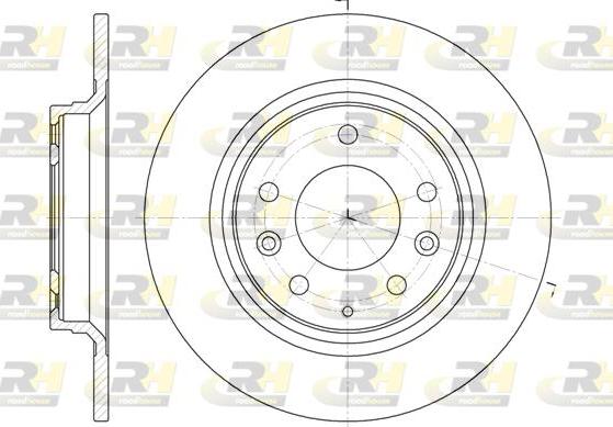 Roadhouse 6881.00 - Тормозной диск autospares.lv