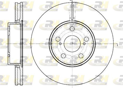 Roadhouse 6887.10 - Тормозной диск autospares.lv