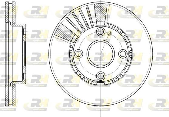 Roadhouse 6834.10 - Тормозной диск autospares.lv