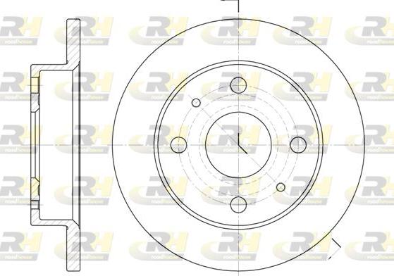 Roadhouse 6830.00 - Тормозной диск autospares.lv