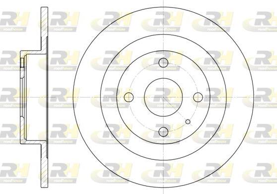 Roadhouse 6833.00 - Тормозной диск autospares.lv