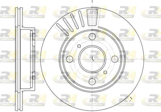 Roadhouse 6825.10 - Тормозной диск autospares.lv