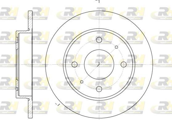 Roadhouse 6879.00 - Тормозной диск autospares.lv