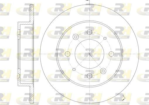 Roadhouse 6874.00 - Тормозной диск autospares.lv