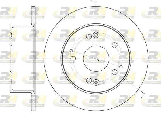 Roadhouse 6875.00 - Тормозной диск autospares.lv