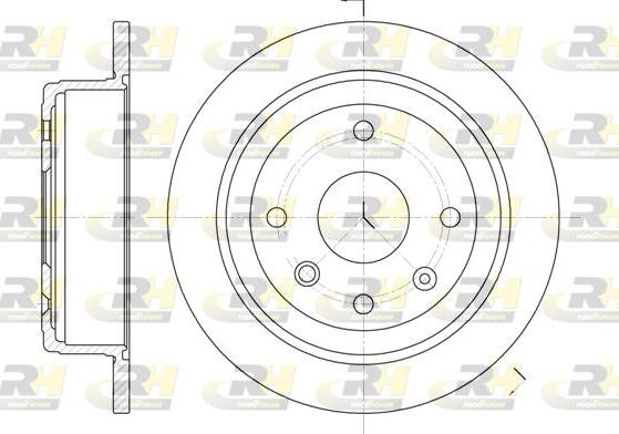 Roadhouse 6876.00 - Тормозной диск autospares.lv