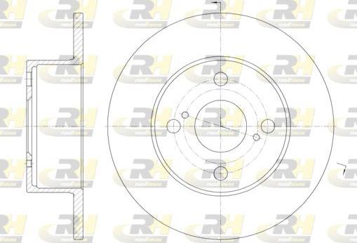 Roadhouse 6871.00 - Тормозной диск autospares.lv