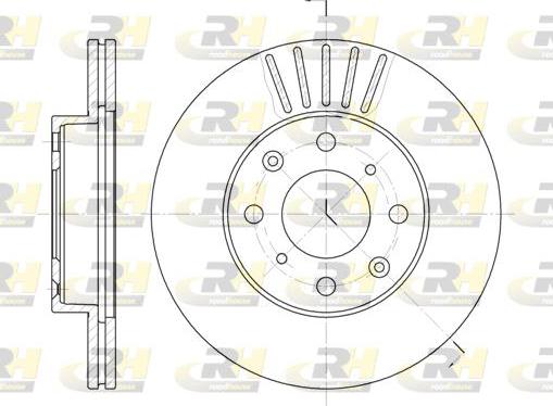 Roadhouse 6369.10 - Тормозной диск autospares.lv