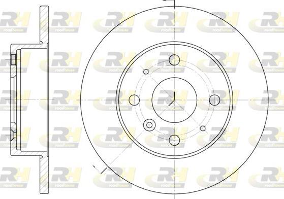 Roadhouse 6363.00 - Тормозной диск autospares.lv