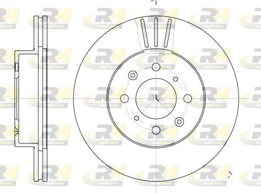 Roadhouse 6367.10 - Тормозной диск autospares.lv