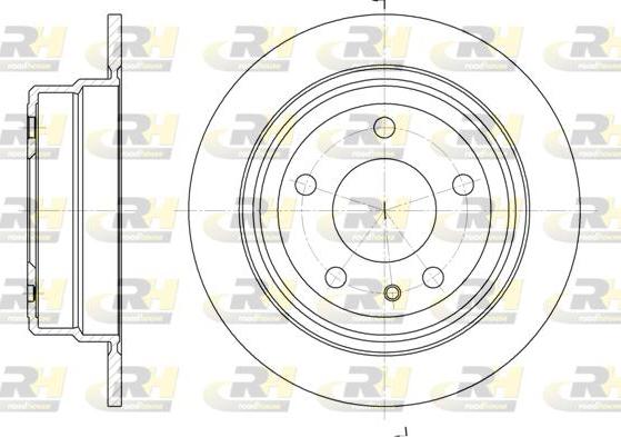 Roadhouse 6308.00 - Тормозной диск autospares.lv