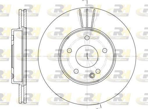 Roadhouse 6313.10 - Тормозной диск autospares.lv