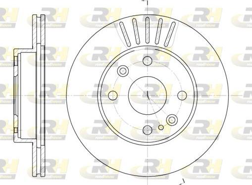 Roadhouse 6386.10 - Тормозной диск autospares.lv