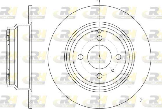 Roadhouse 6335.00 - Тормозной диск autospares.lv