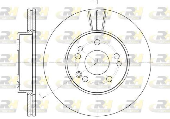 Roadhouse 6338.10 - Тормозной диск autospares.lv