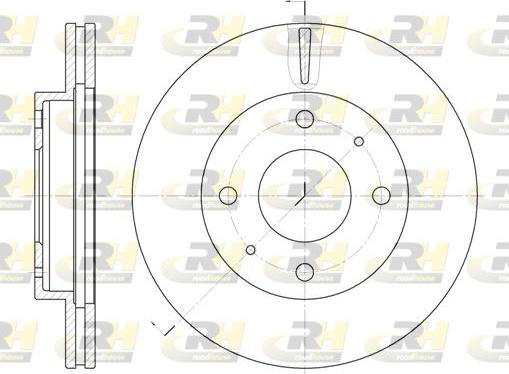 Roadhouse 6376.10 - Тормозной диск autospares.lv