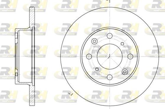 Roadhouse 6370.00 - Тормозной диск autospares.lv