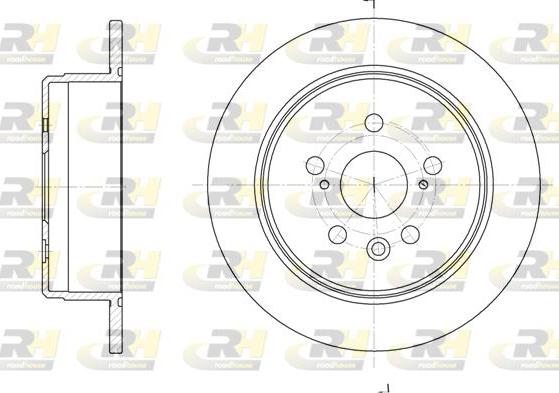 Roadhouse 6245.00 - Тормозной диск autospares.lv