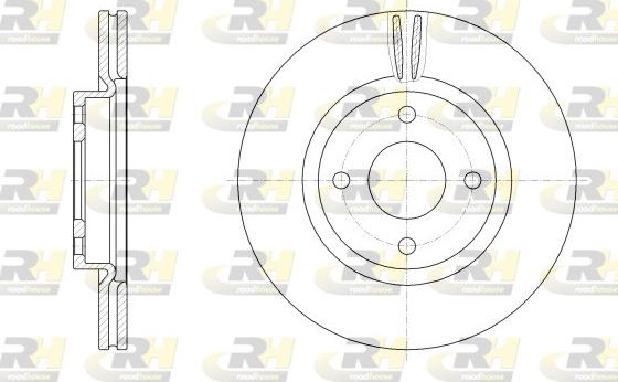 Roadhouse 62555.10 - Тормозной диск autospares.lv