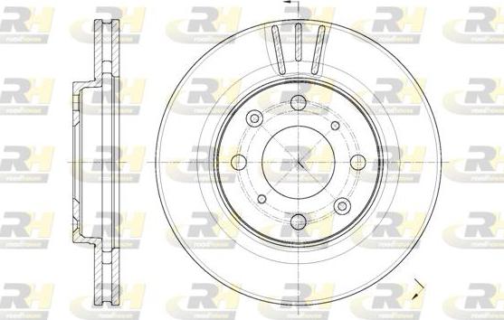 Roadhouse 62086.10 - Тормозной диск autospares.lv